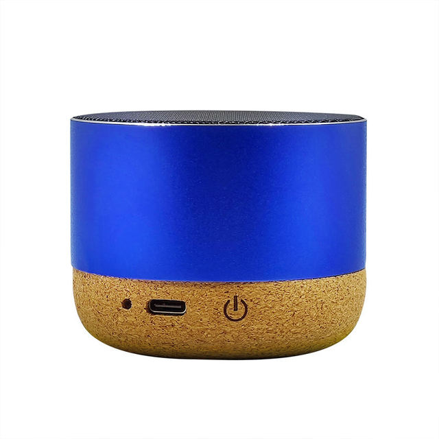 Wholesale Eco Friendly Portable Small Wireless Mini Cork Wooden Outdoor Blue Tooth Speaker