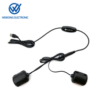 Interrupteur électronique à bouton-poussoir 3 niveaux 5V en ABS pour oreiller de massage, protection IP65, moteurs vibrants