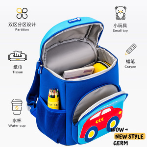 Sesame Baby Kindergarten <b>Backpack</b> 18 In <b>Large</b> Capacity Cartoon Design For Ages 3-6 <b>School</b> Use - Product Image 1