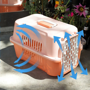 Caja de Transporte para Mascotas, Perros y Gatos, Portátil, de Material PC con Patrón Sólido, Jaula para Montar en Vehículos, para Transporte Aéreo - Product Image 5