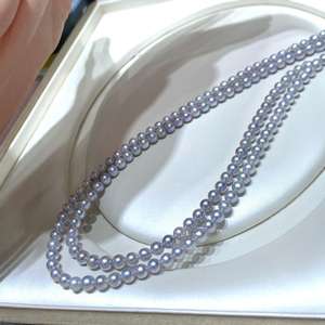 Collier en or 18 carats avec perle d'eau douce réglable de 7 à 10 mm, design étoilé et boule naturelle au centre - Product Image 3