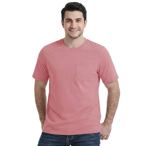 Camisetas de Hombre de Alta Calidad 100% Poliéster, Estilo Moderno, Ajuste Entallado, Bolsillo Delantero, Impresión Personalizada al por Mayor, Ropa Deportiva Lavada - Product Image 1