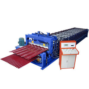 더블 레이어 롤 성형 기계 rollformers 금속 루핑 골판지 강판 벽 패널 타일 만드는 기계 - Product Image 2