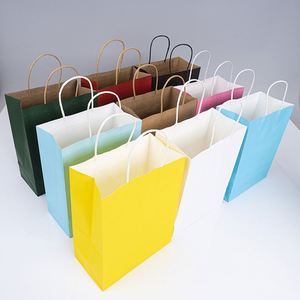Wholesale Custom Printed Classic Recycled Materials 30x30/25x25 Kraft Paper <b>Bags</b>-Eco-Friendly Food Takeaway Shopping <b>Gift</b> - Product Image 5