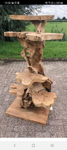 Grote houten krabpaal met bloemen, boom, kattenklimhuis, kersenbloesems, grote kattenboom, plafondkrabpaal - Product Image 4