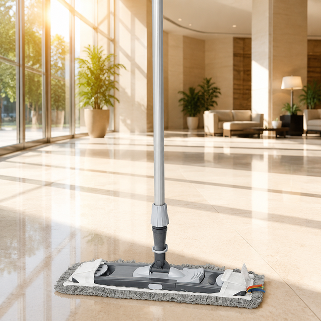 Industrial Microfiber Flat Mop Refill Replacement Mop Head 40cm 50cm Rectangle Folding Type for Home Office