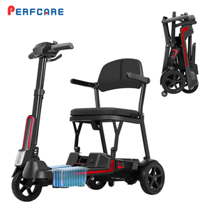 Scooter de mobilité à 3 roues ultra léger en aluminium de 14 kg, moteur sans balais de 270 W, double batterie, autonomie de 40 km pour personnes âgées, handicapées - Product Image 1