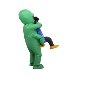 New Arrivals Factory Customized Low MOQ Waterproof Cloth Inflatable Mascot Alien Costume For Halloween