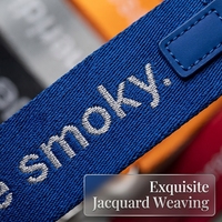 Lanière courte en nylon jacquard de haute qualité de 44 mm de large avec logo personnalisé, sangle de poignet avec grand crochet métallique et anneau plat pour clés