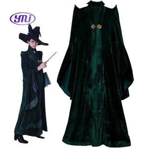 Femme Sorcière Cosplay Costume Sorcière Sorcière Manteau Manteau Minerva <span class=keywords><strong>McGonagall</strong></span> Cape - Product Image 1