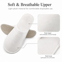 Chaussons de spa jetables légers et respirants en peluche antidérapants pour hôtels, salons et spas – Vente en gros à prix abordable
