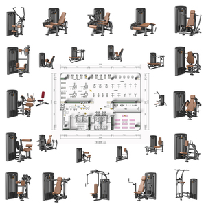 Máquina <span class=keywords><strong>de</strong></span> <span class=keywords><strong>Gimnasio</strong></span> Multiestación <span class=keywords><strong>de</strong></span> 5 Puestos con Selección <span class=keywords><strong>de</strong></span> Carga por Pin, <span class=keywords><strong>de</strong></span> Acero, para Entrenamiento <span class=keywords><strong>de</strong></span> Fuerza - Product Image 3