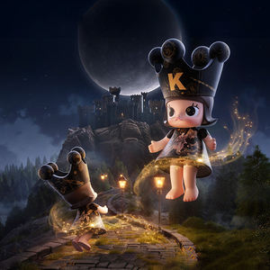 POPMART MEGA ROYAL MOLLY 400% pour décoration de <span class=keywords><strong>verre</strong></span>, cadeau - Product Image 1