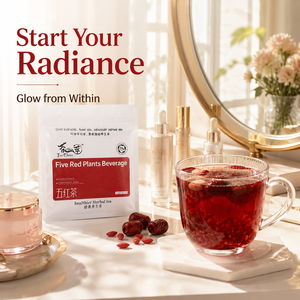 Té de Cinco Granos Rojos de Marca Blanca 210g, 10 Bolsas de 21g, Sobres Gigantes, Té de Arroz Rojo, Frijol Rojo y Jujube para el Bienestar Femenino - Product Image 3