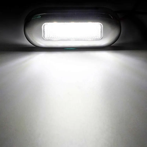 Luz de Marcador LED de 12V y 3 LED para Barco, Yate, Marina, Grande, Impermeable, Luz de Cortesía LED Azul Ámbar Fría, Luz de Señal de Giro para <span class=keywords><strong>Escaleras</strong></span> y Cubiertas - Product Image 5