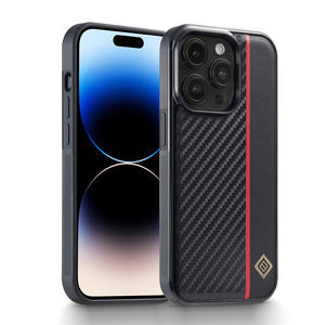 <span class=keywords><strong>Coque</strong></span> en fibre de carbone LCIMEEKE pour <span class=keywords><strong>iPhone</strong></span> 17 AIR 16e 16 15 14 13 12 <span class=keywords><strong>11</strong></span> Pro Max Plus XR XS Max 8 7, étui arrière souple en TPU et <span class=keywords><strong>cuir</strong></span> - Product Image 3