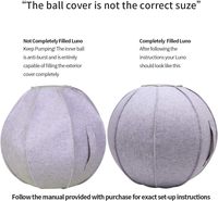 Personnalisé Pilates Fitness Yoga Ergonomique Posture Ball Chair avec Couverture Body Building Équilibre Coussin de Balle d'Entraînement pour Bureau