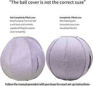 Personnalisé Pilates Fitness <span class=keywords><strong>Yoga</strong></span> Ergonomique <span class=keywords><strong>Posture</strong></span> Ball Chair avec Couverture Body Building Équilibre Coussin de Balle d'Entraînement pour Bureau - Product Image 5