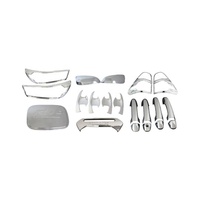 Kit complet de garnitures chromées pour Toyota Hilux 4x2 2021 2022 2023 - 7 pièces - Accessoires de carrosserie