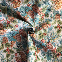 Tissu Jacquard Vintage en Stock à Prix Avantageux, 35% Coton & 65% Polyester, Grammage Lourd pour Robes, Rideaux, Vêtements, Sacs pour Filles