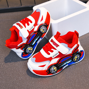 Nouvelles baskets de loisirs imperméables en PU à motif de dessin animé antidérapantes pour bébés garçons et filles, collection Printemps-Automne 2026 - Product Image 6