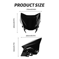 Protection de phare Surron Ultra Bee compatible avec la moto électrique tout-terrain UltraBee, noir pur, masque de phare haute performance pour motocross, pièce pour vélo électrique
