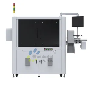 Máquina de inspeção de visão de sistema de impressão com sistema de manutenção remota de tampas plásticas de detecção de 360 graus