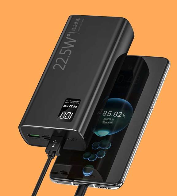 5V3A OEM ODM Wholesale Fast Charging 10000mAh/20000mAh/30000mAh PD100W LED Display Portable Custom Power Bank