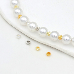 Color-preserving 14k gold plated gear <b>beads</b>, lantern <b>beads</b>, <b>bracelets</b>, necklaces, spacers, beaded jewelry, DIY handmade jewelry - Product Image 2