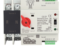 Nouvel interrupteur de transfert automatique (ATS) double alimentation AC 220V 63A 125A, inverseur double alimentation AC 220V 2P