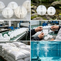 Balle creuse en plastique PP polyédrique, directement de l'usine, pour le traitement des eaux usées et le remplissage de tours d'absorption de gaz
