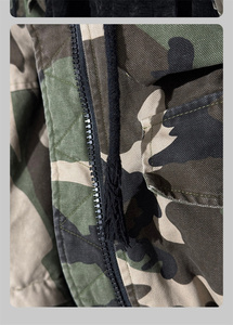 Jaqueta de Inverno Camuflada Personalizada Duck <span class=keywords><strong>Real</strong></span> Tree Camo com Capuz e Zíper para Homens - Product Image 4