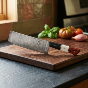 Cuchillo de Cocina Hecho a Mano con Acero de Damasco |   Picadora de Carne de Alta Resistencia para Carnicería |   Navaja Profesional Forjada con Precisión de Cuchilla - Product Image 1