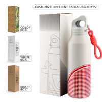 Bouteille isotherme Cash Commodity 750 ml en acier inoxydable à double paroi, écologique, pour événements sportifs (12-24h), avec couvercle à poignée supérieure
