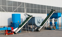 Ligne de production de granulés d'aliments pour volailles 500 kg/h, moteur électrique/diesel, machine de fabrication d'aliments pour bétail en fonte pour ferme avicole sur mesure