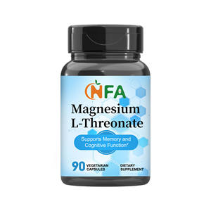 Capsules de L-thréonate de magnésium OEM ODM avec cellulose végétale de magnésium, améliorent la mémoire et soutiennent la santé du cerveau - Product Image 1