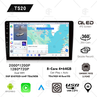 Reproductor de DVD para Auto TS10S TS20S con Pantalla Táctil Android 14.0, 8 Núcleos, 4+64GB, 9/10 Pulgadas, 4G LTE, BT, DSP de 8 Núcleos, Carplay Inalámbrico, Radio Android