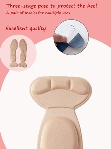 Lefu Cuir Haute Demi-Taille Pad Anti-Chute Talon Anti-Usure Pied Perlé Sneaker Artefacts Grand Changement Petite Taille Chaussures - Product Image 2