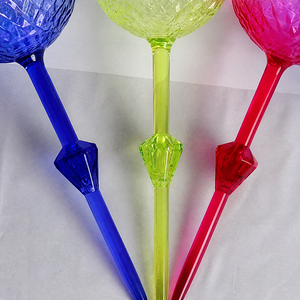 Verre à vin en acrylique incassable sans BPA pour la plage, avec texture diamantée et <span class=keywords><strong>pied</strong></span> pointu, 4 couleurs, vente en gros - Product Image 6