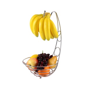 Mode en gros panier de fruits en fil métallique avec support de <span class=keywords><strong>banane</strong></span> - Product Image 1