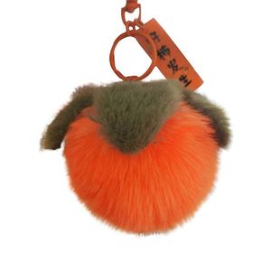 Porte-clés pendentif en peluche kaki, décoration suspendue pour voiture, imitation fourrure d'outarde et de lapin, cadeau à suspendre à la main - Product Image 6
