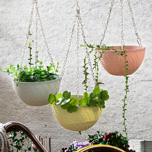 Maceta Colgante Minimalista de Hierro de 16 cm con Orificio de Drenaje para Uso en Pisos y Centros Comerciales - Venta al por Mayor Directa de Fábrica - Product Image 3