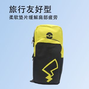 YH Nintendo <b>Switch</b> OLED Crossbody Bag Oxford Cloth Carrying <b>Case</b> For Console Pikachu Design - Product Image 2