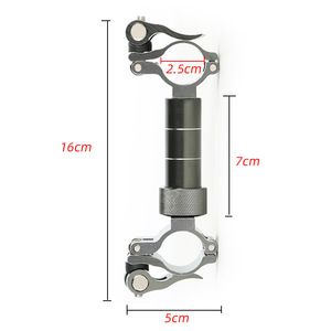 Support de parapluie de pêche en alliage d'aluminium, connecteur universel pour tube rond de 2.5 Cm, haute qualité - Product Image 3