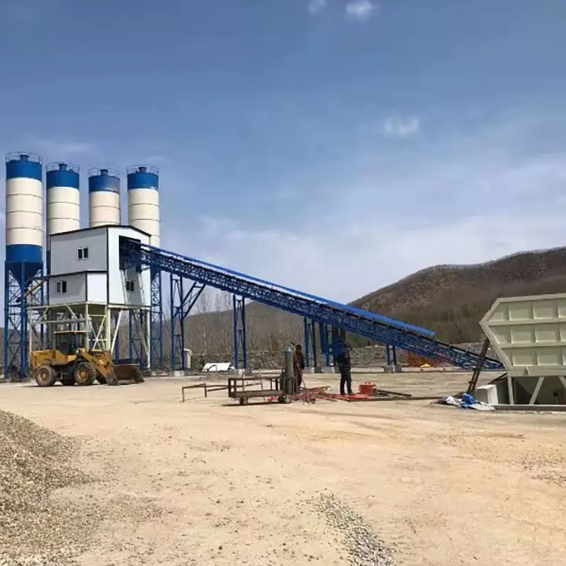 Marca Hengyuan 50 a 240 m3/h mini planta de dosificación de cemento listo mezclador sicoma mezcla planta de lote de hormigón móvil