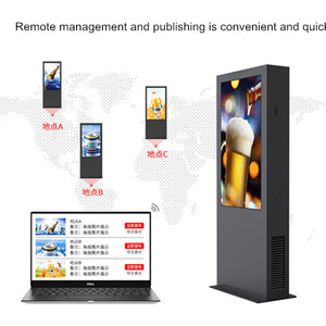 Machine de publicité extérieure à écran Vertical refroidi par Air, 86 pouces, moniteur LCD haute luminosité 380x2160 UHD lisible au soleil - Product Image 3