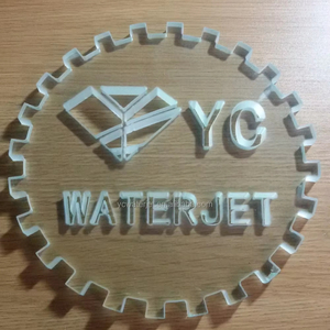 L'usine YC fournit la découpeuse de verre de coupeur de Jet d'eau de CNC pour la machine industrielle de CNC de verrerie pour la conception de verre - Product Image 2