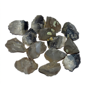 Ágata Gris Rayada Pulida, Piedra Preciosa para Feng Shui, Decoración del Hogar, Amor, Cristales Curativos de Reiki Tallados y Grabados en Bruto - Product Image 1
