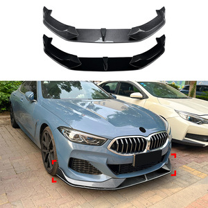 Amp-Z Front <b>Lip</b> <b>Splitter</b> Carbon Fiber Texture Matte Finish For Bmw 8 Series G14 G15 G16 M Sport 2019+ - Product Image 1