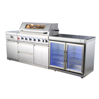 Barbecues d'extérieur en acier inoxydable, barbecue à gaz d'extérieur, cuisine pour les fêtes et les cuisines extérieures commerciales, armoire de cuisine intégrée